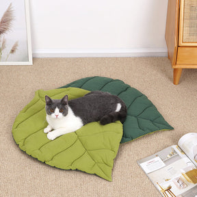 Leaf Shaped Cat Mat