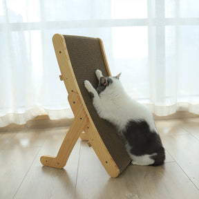 Claw Lounge - The Ultimate Wooden Cat Scratch Bed for Rest and Play!