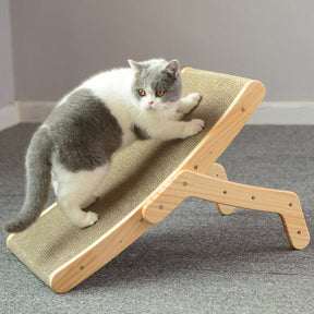 Claw Lounge - The Ultimate Wooden Cat Scratch Bed for Rest and Play!